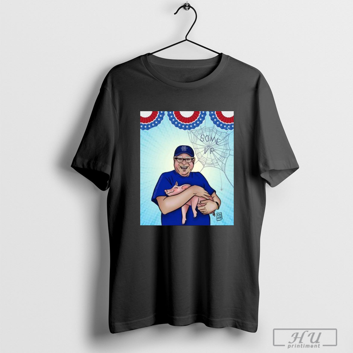 Tim Walz Hugs Pig Make America Happy Again T-Shirt