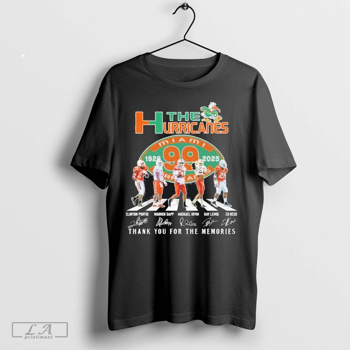 The Miami Hurricanes 99 Years 1926-2025 Abbey Road Thank You For The Memories Shirt