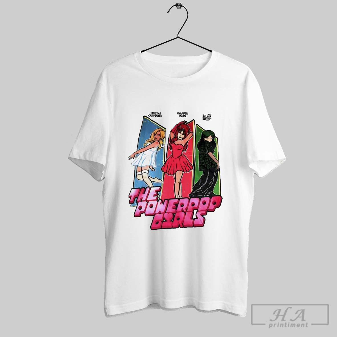 The Powerpop Girls Sabrina Carpenter Chappell Roan Billie Eilish Vintage Shirt