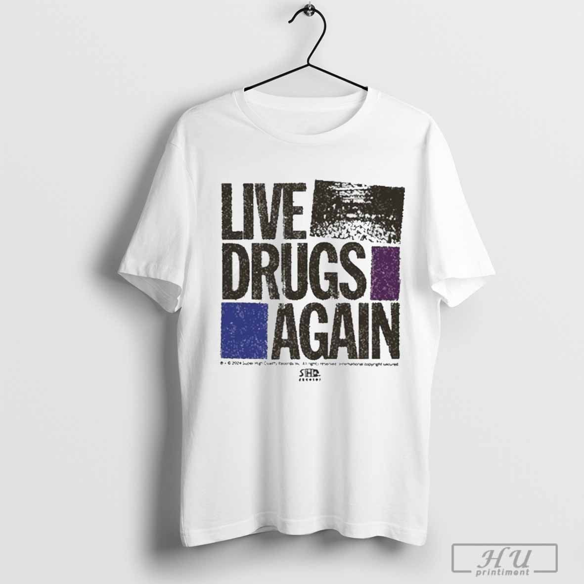The War On Drugs Live Drugs Again Cover 2024 T-Shirt