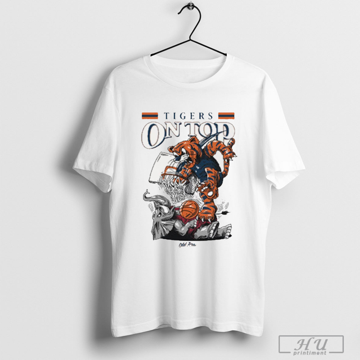 Tigers On Top Basketball Clemson Tigers Vs Alabama Crimson Tide Ncaa 2025 Mascots T Shirt