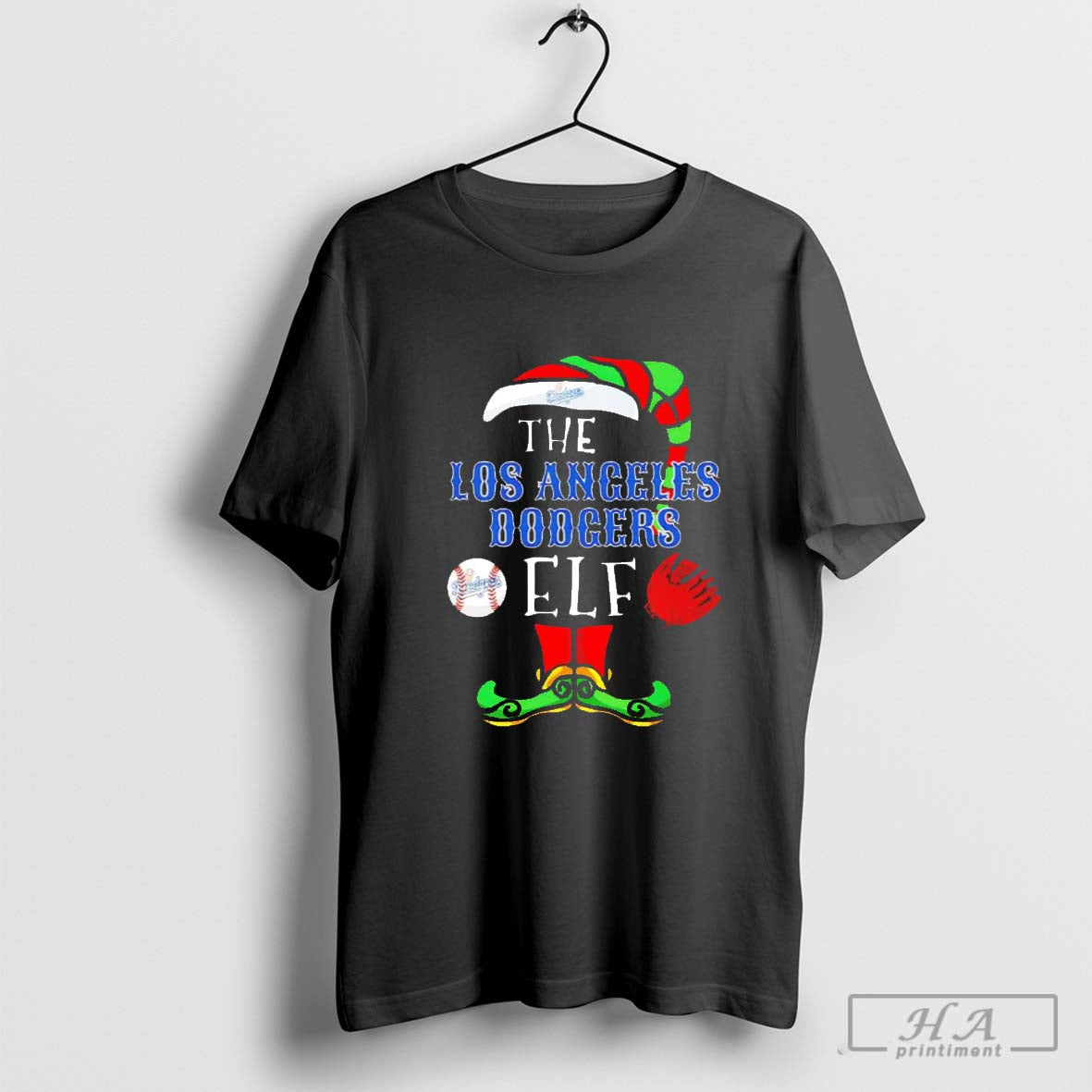 The Los Angeles Dodgers ELF Christmas Shirt