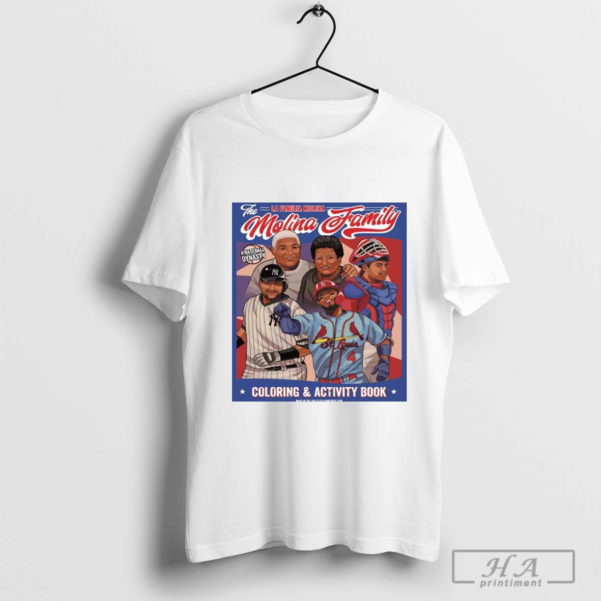 The LA Familia Molina Coloring and Activity Book A Baseball Dynasty T-shirt