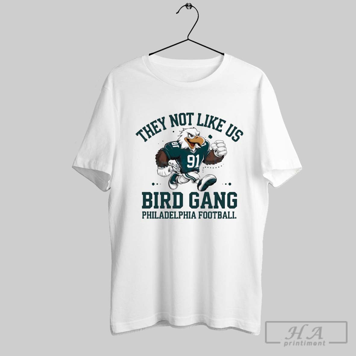 They Not Like Us Bird Gang Philadelphia Football Mascot Shirt