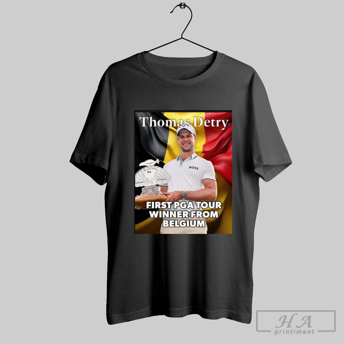 Thomas Detry First Pga Tour Winner From Belgium 2025 Poster T Shirt