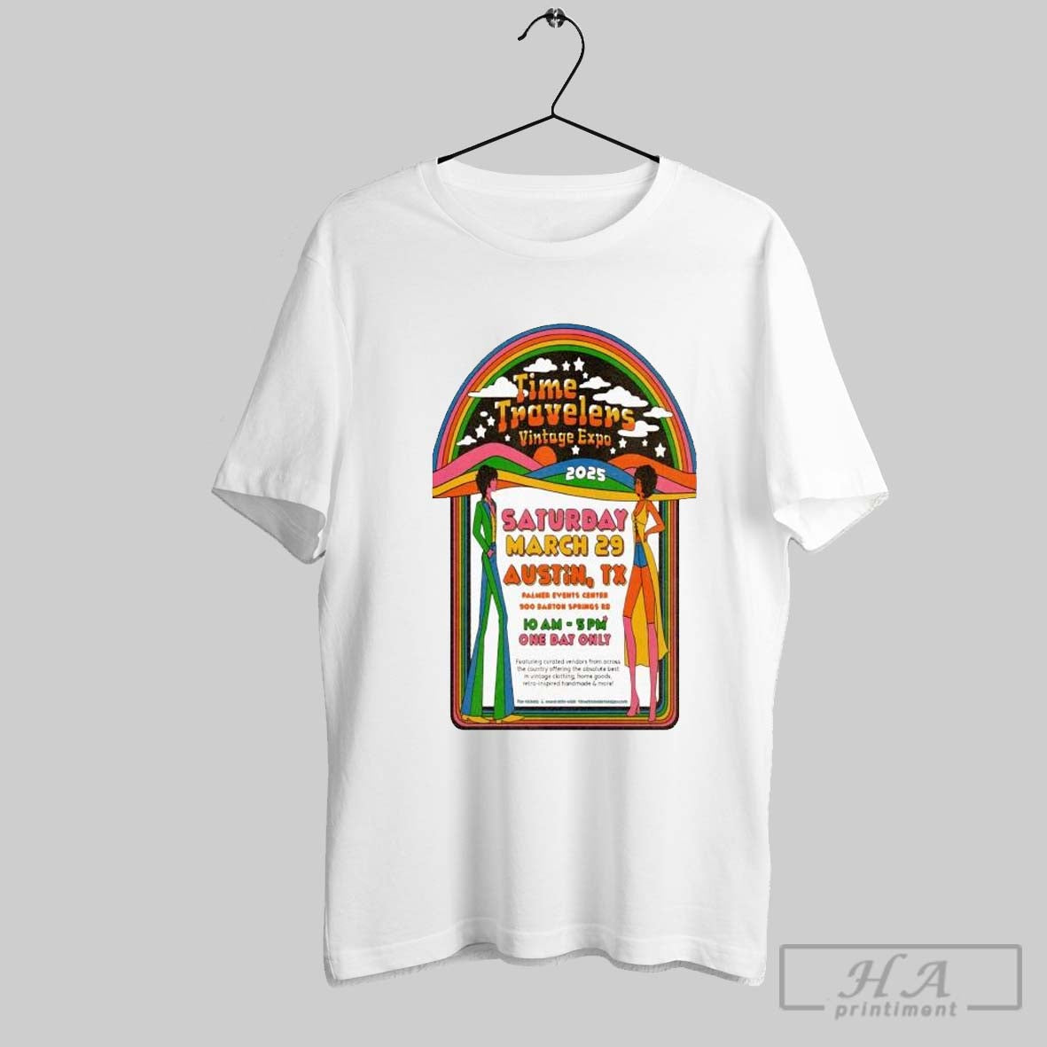 Time Travelers Vintage Expo Austin Tx 3 29 2025 T Shirts
