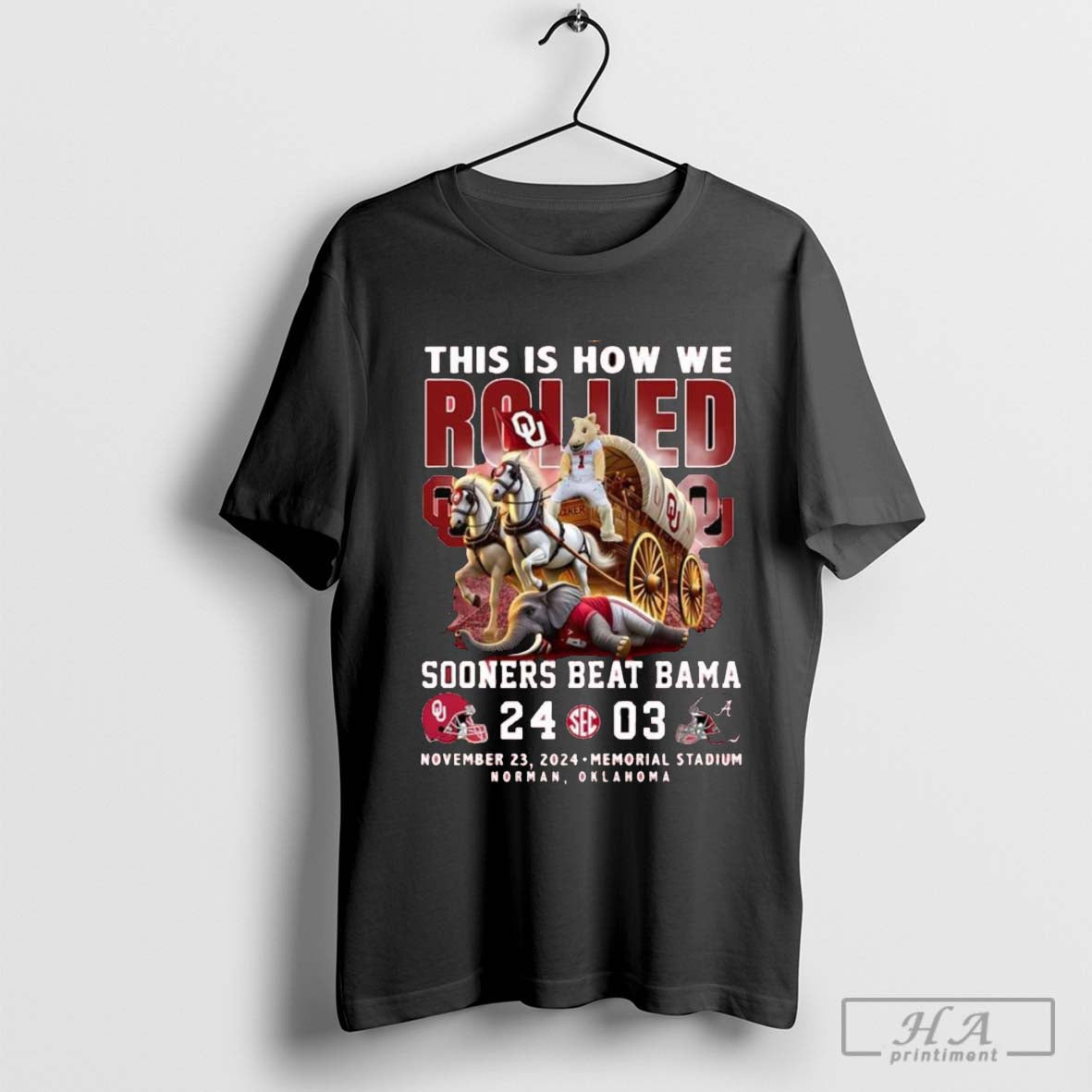This Is How We Rolled Oklahoma Sooners Beat Alabama Crimson Tide 24-03 Shirt