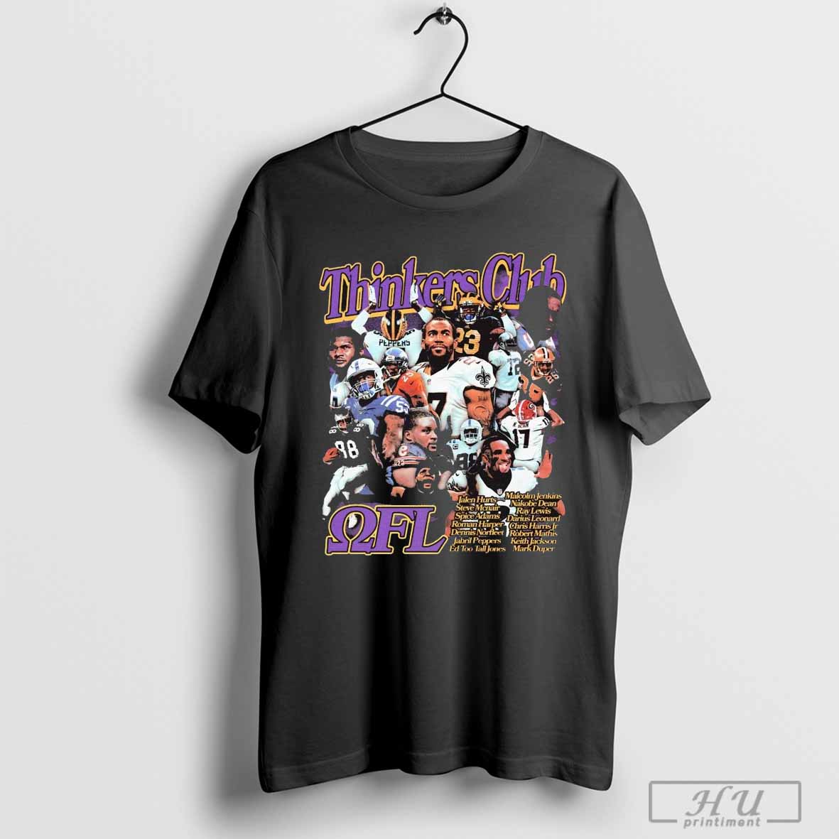 Thinkers Club NFL Jalen Hurts Steve Mcnair Spice Adams Roman Harper Dennis Norfleet Graphic T-shirt