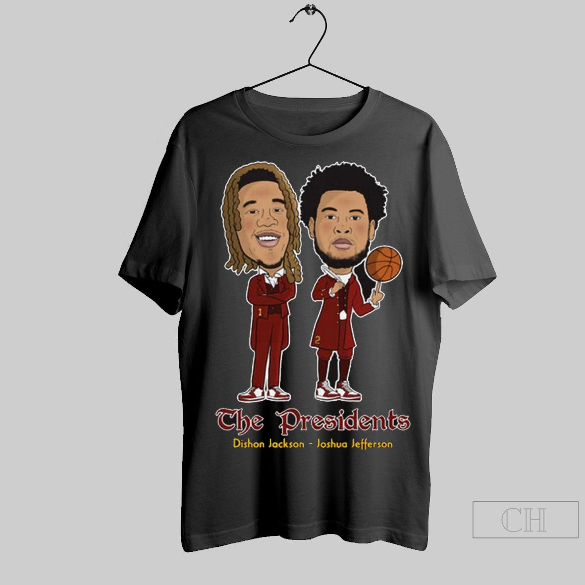 The Presidents Dishon Jackson And Joshua Jefferson Caricatures Iowa State Cyclones T Shirt