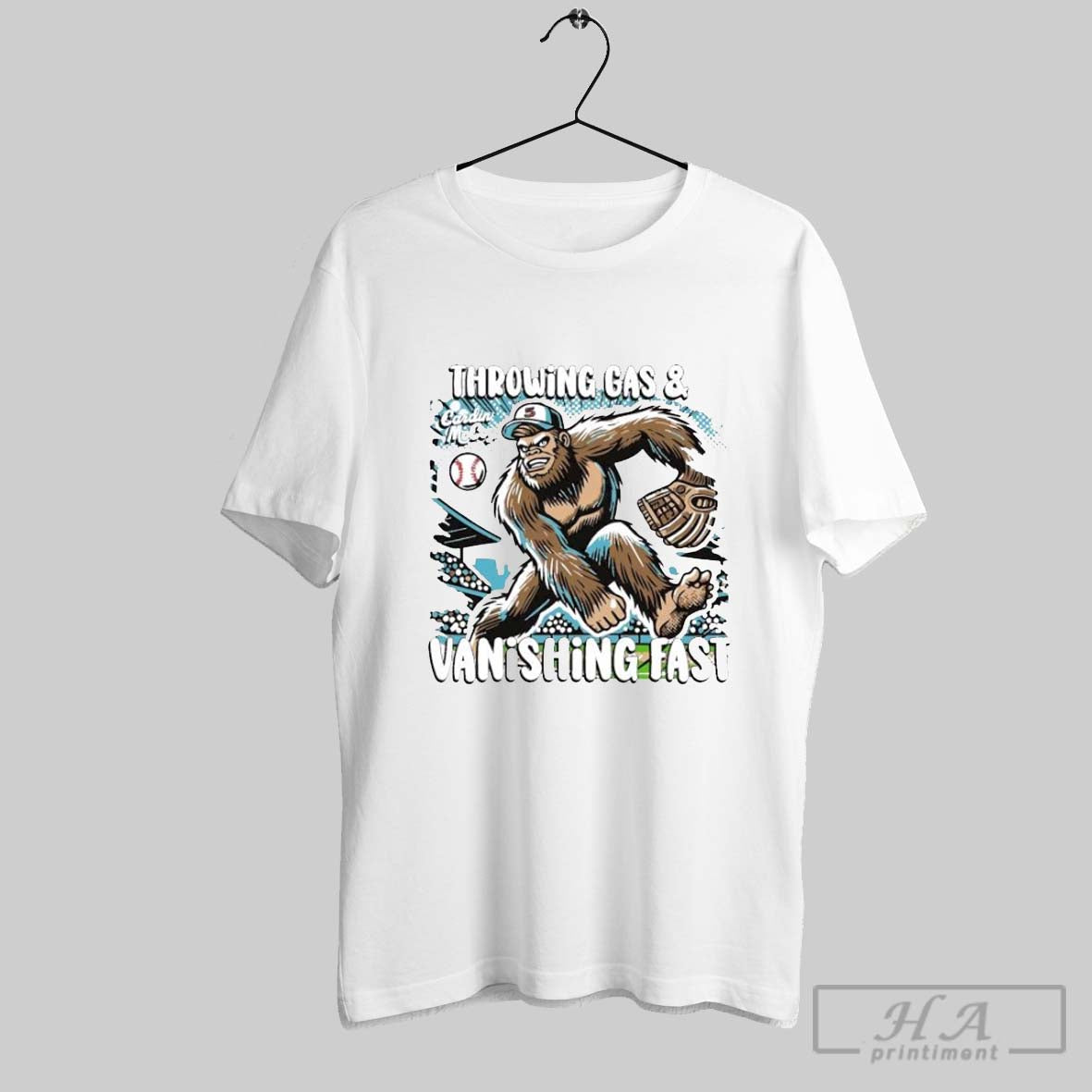 Throwing Gas And Vanishing Fast Cardin Mccoy Baseball T Shirt