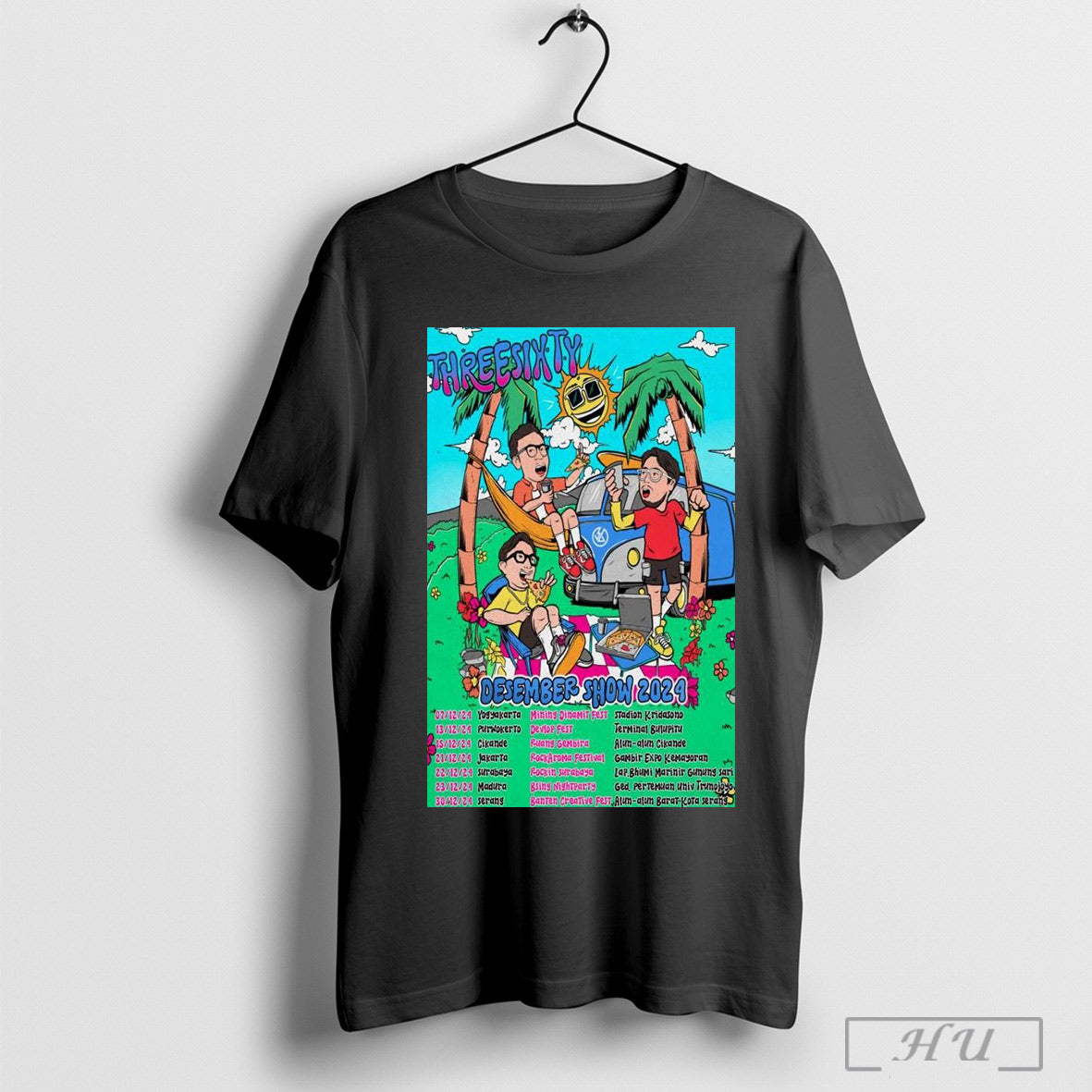 Threesixty Band December Tour 2024 T Shirt