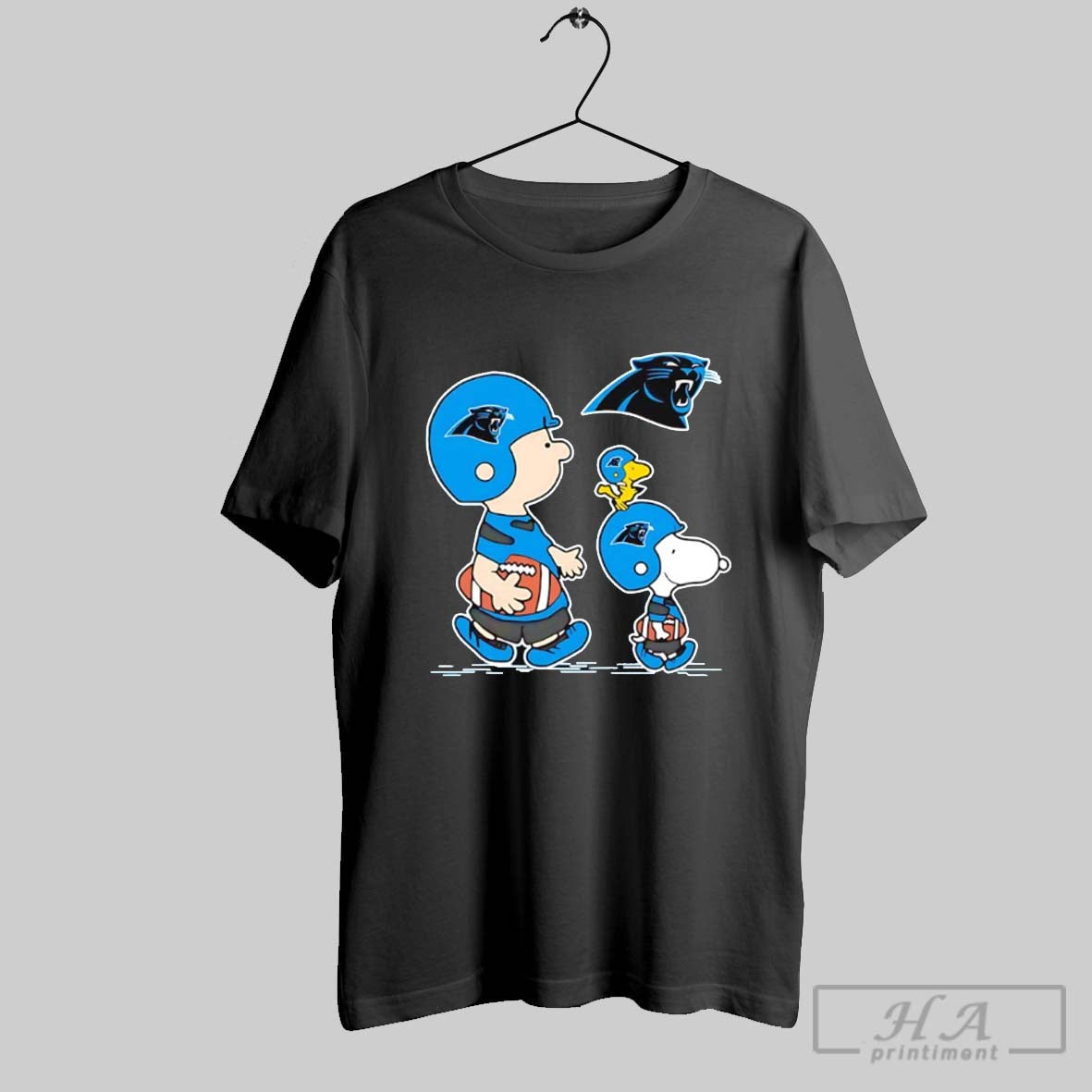 The Peanuts X Nfl Carolina Panthers Crossing Shirt
