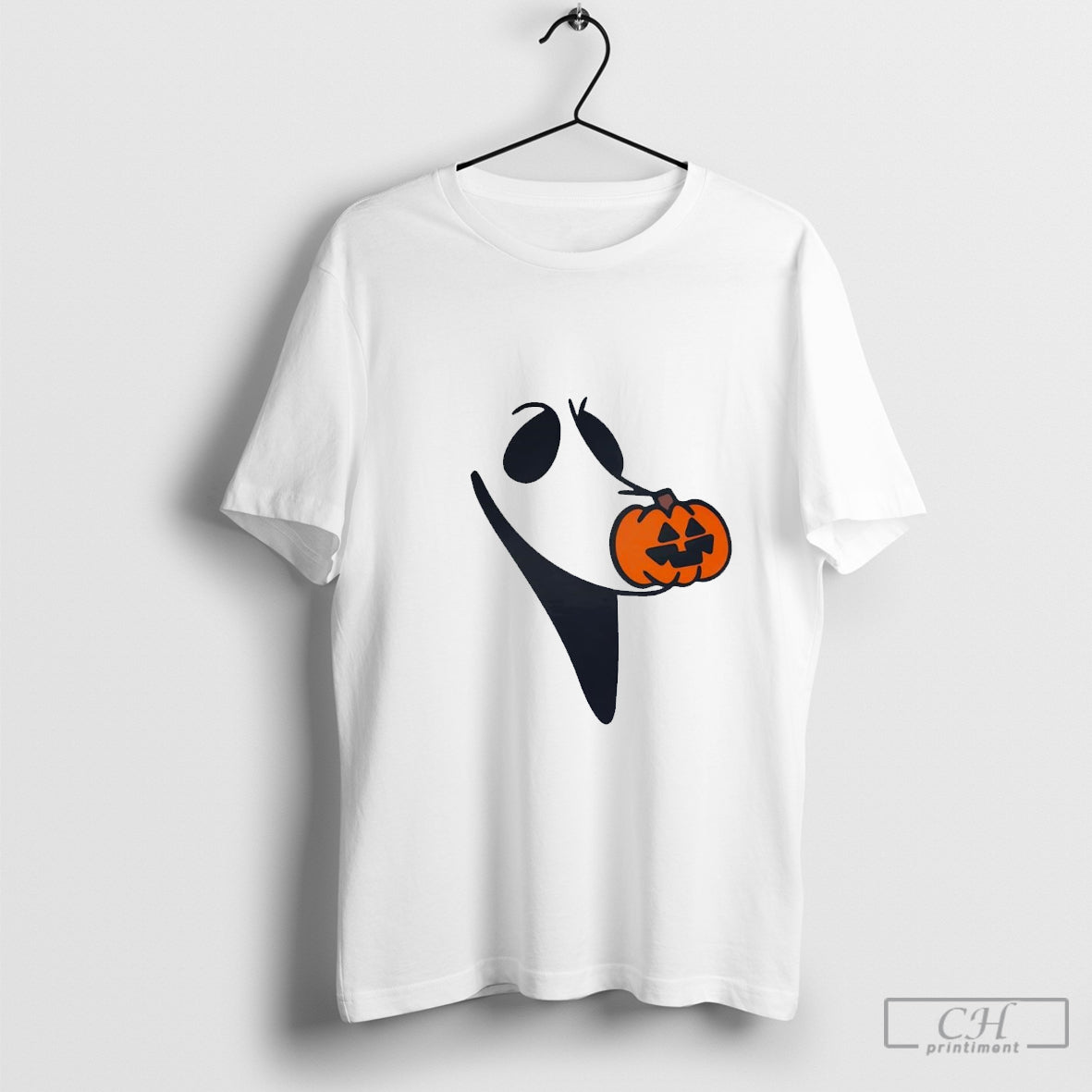 The Nightmare Before Christmas Zero and pumpkin nose shirt