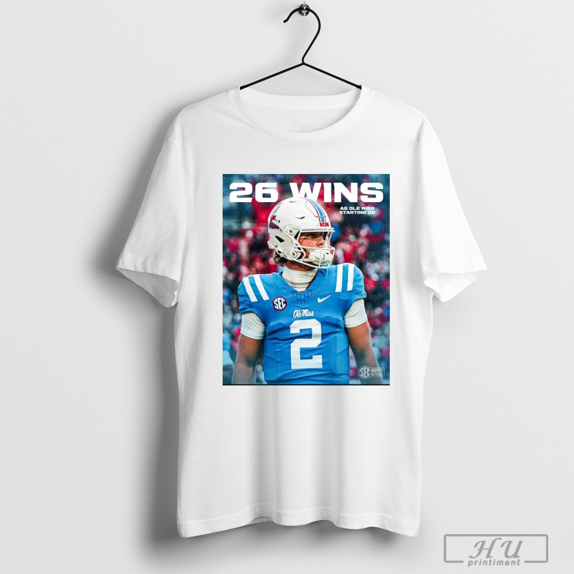 The winningest QB in Ole Miss Rebels history Jaxson Dart 26 Wins SEC 2024 Poster Shirt