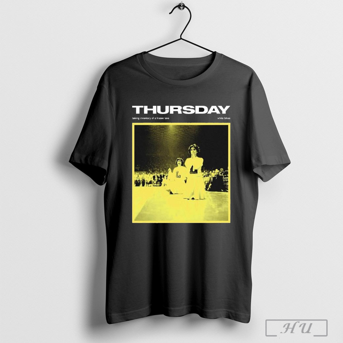 Thursday Band White Bikes Taking Inventory Of A Frozen Lake Yellow 2025 T Shirt