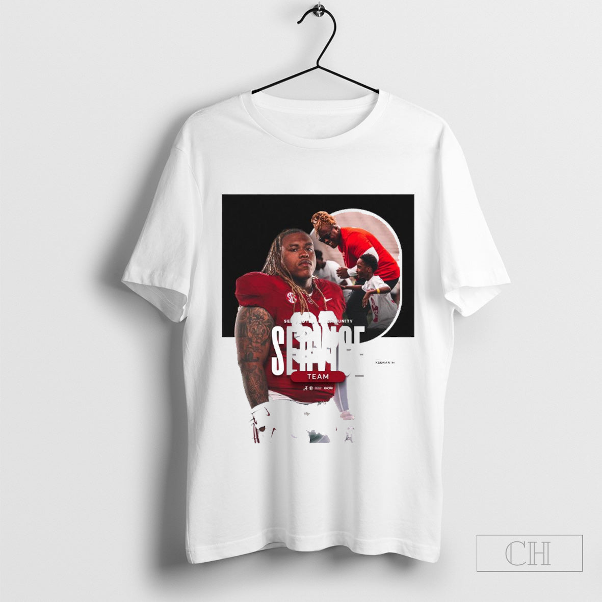 Tim Keenan III Alabama Crimson Tide SEC Community Service Team Poster t-shirt