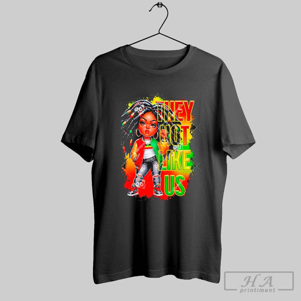 They Not Like Us Black History Melanin African Black History Month Shirt