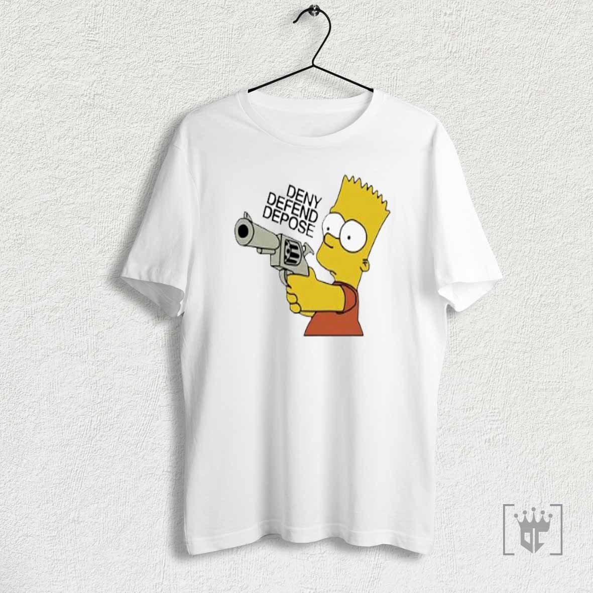 The Simpons Bart Simpson Deny Defend Depose T Shirt