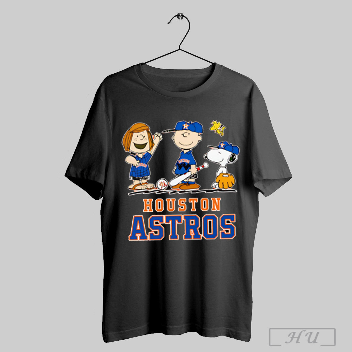 The Peanuts Characters Playing Houston Astros Baseball T Shirt Sweatshirt