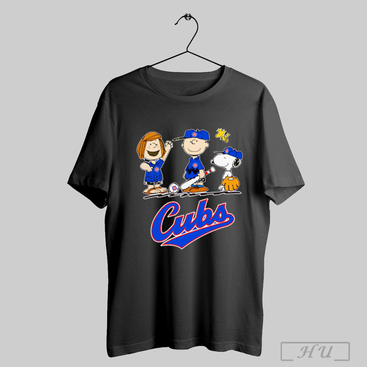 The Peanuts Characters Playing Chicago Cubs Baseball T Shirt Sweatshirt