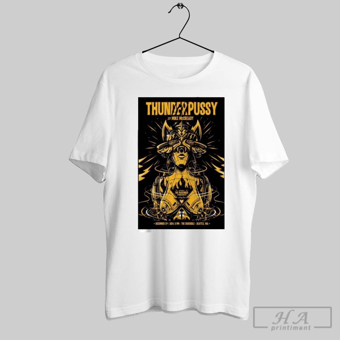Thunderpussy The Crocodile Seattle Wa Dec 21 2024 Tour Poster Original Shirt