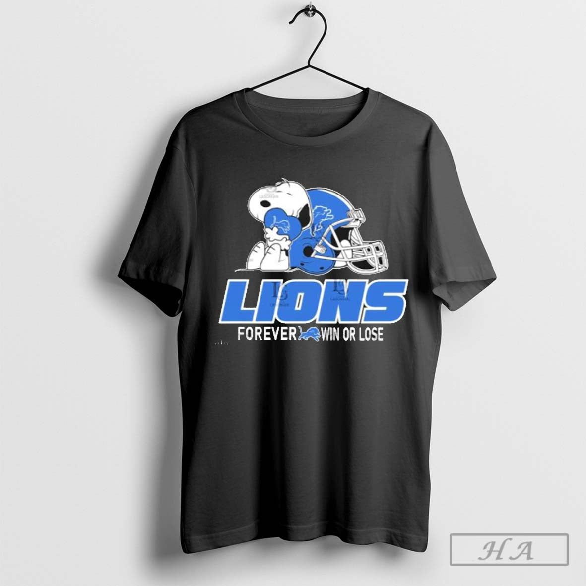 The Peanuts Movie Snoopy X Detroit Lions Forever Win Or Lose Shirt