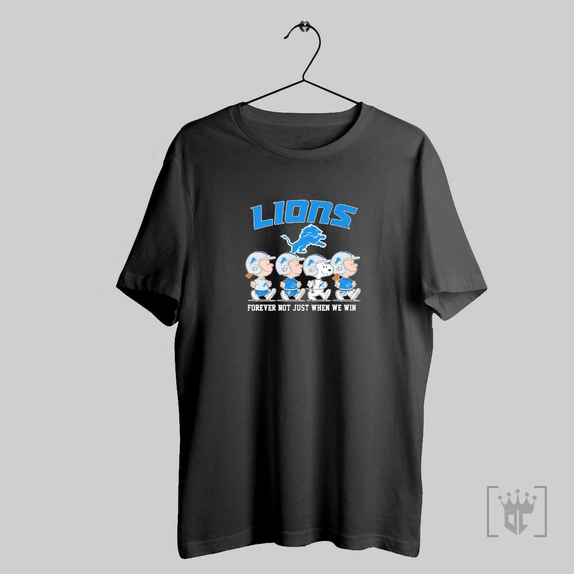 The Peanuts Detroit Lions Crossing Forever Not Just When We Win T Shirt