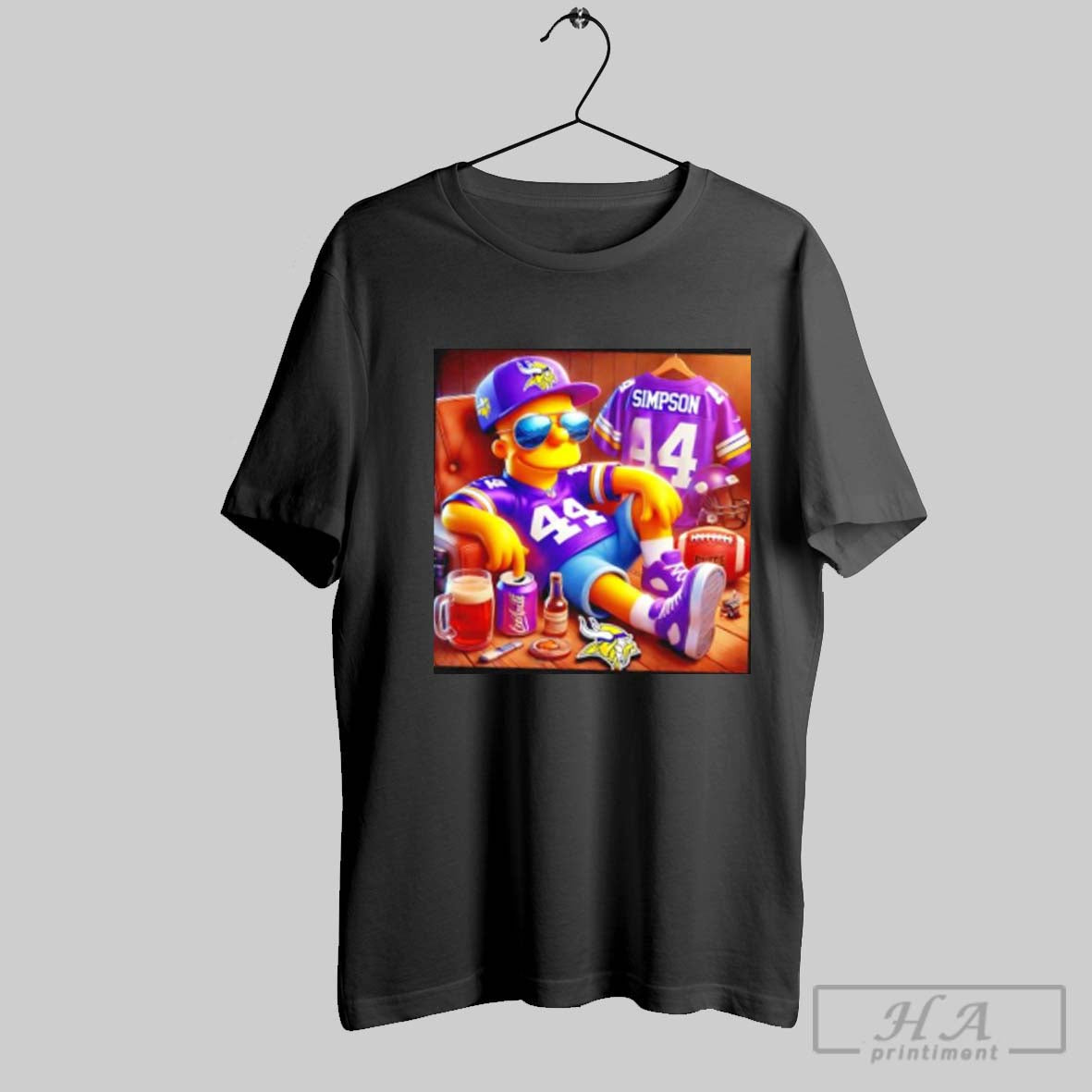 The Simpsons 44 Minnesota Vikings Shirt