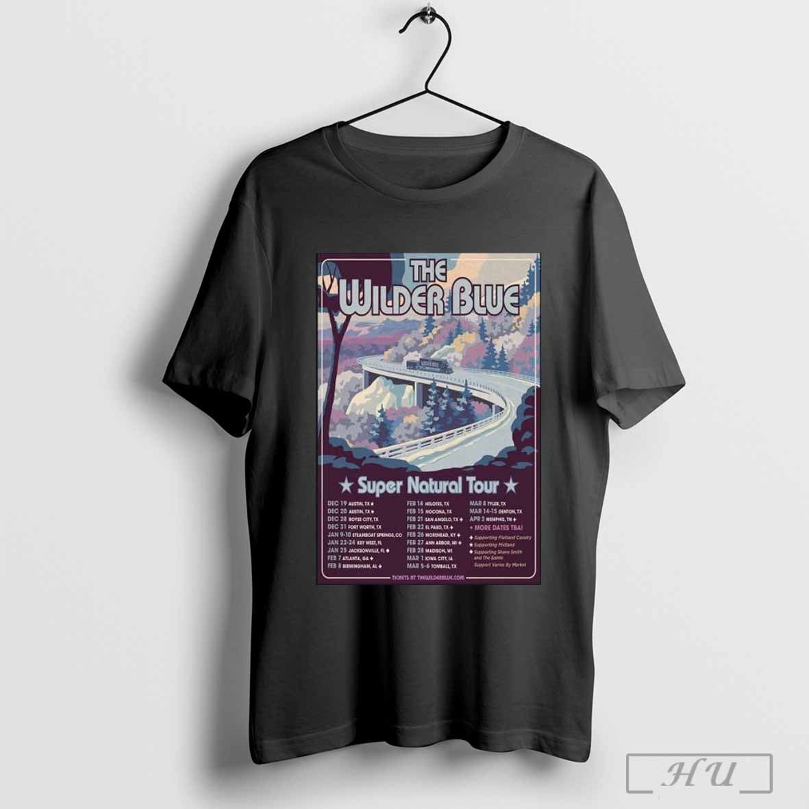 The Wilder Blue Dec Jan Blue Super Natural Tour 2025 T Shirt