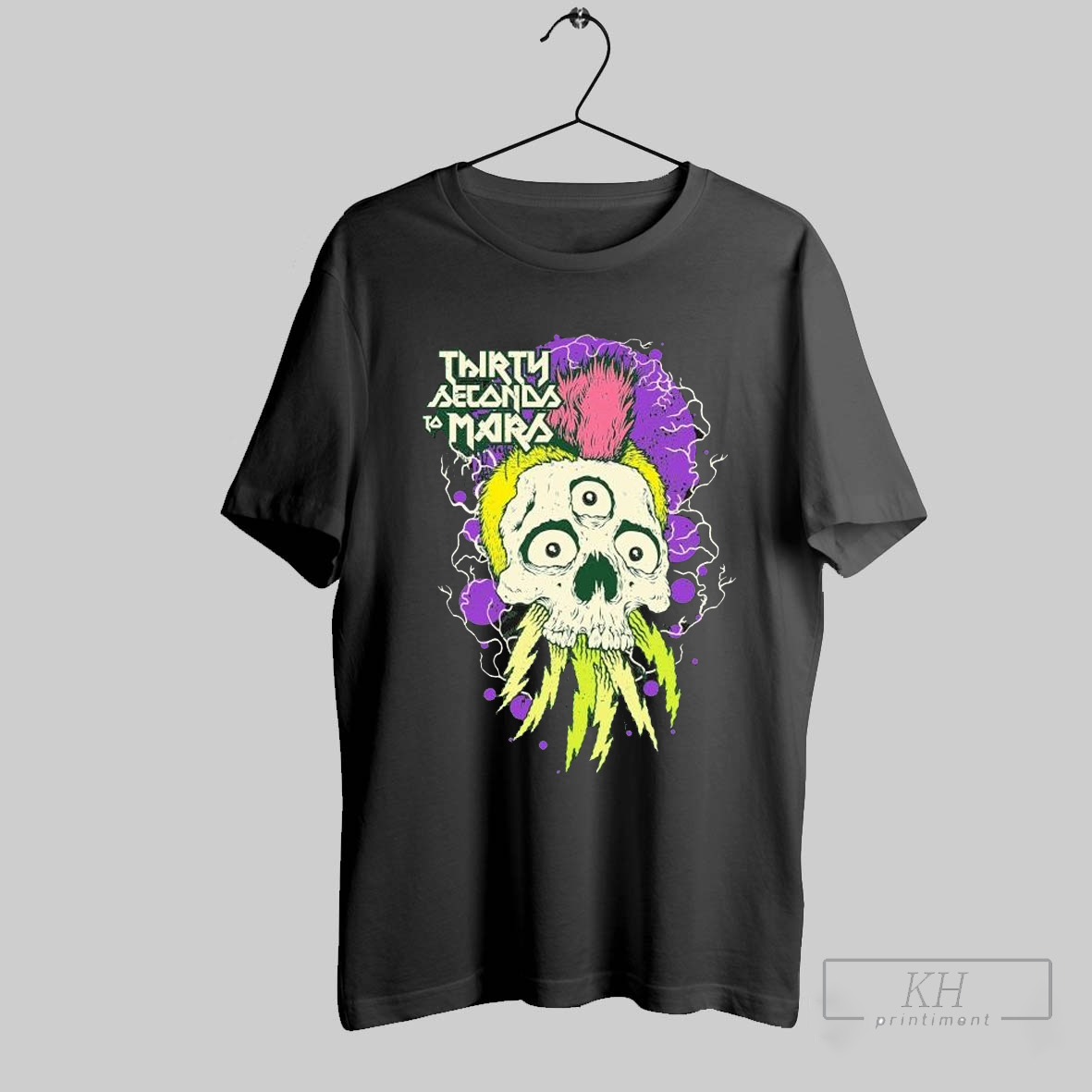 The Thirty Seconds To Mars Seasons World Tour 2024 Mohawk Skull T Shirts T Shirt