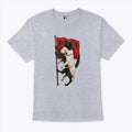 Black Cat Carrying Lamb Flag T Shirt