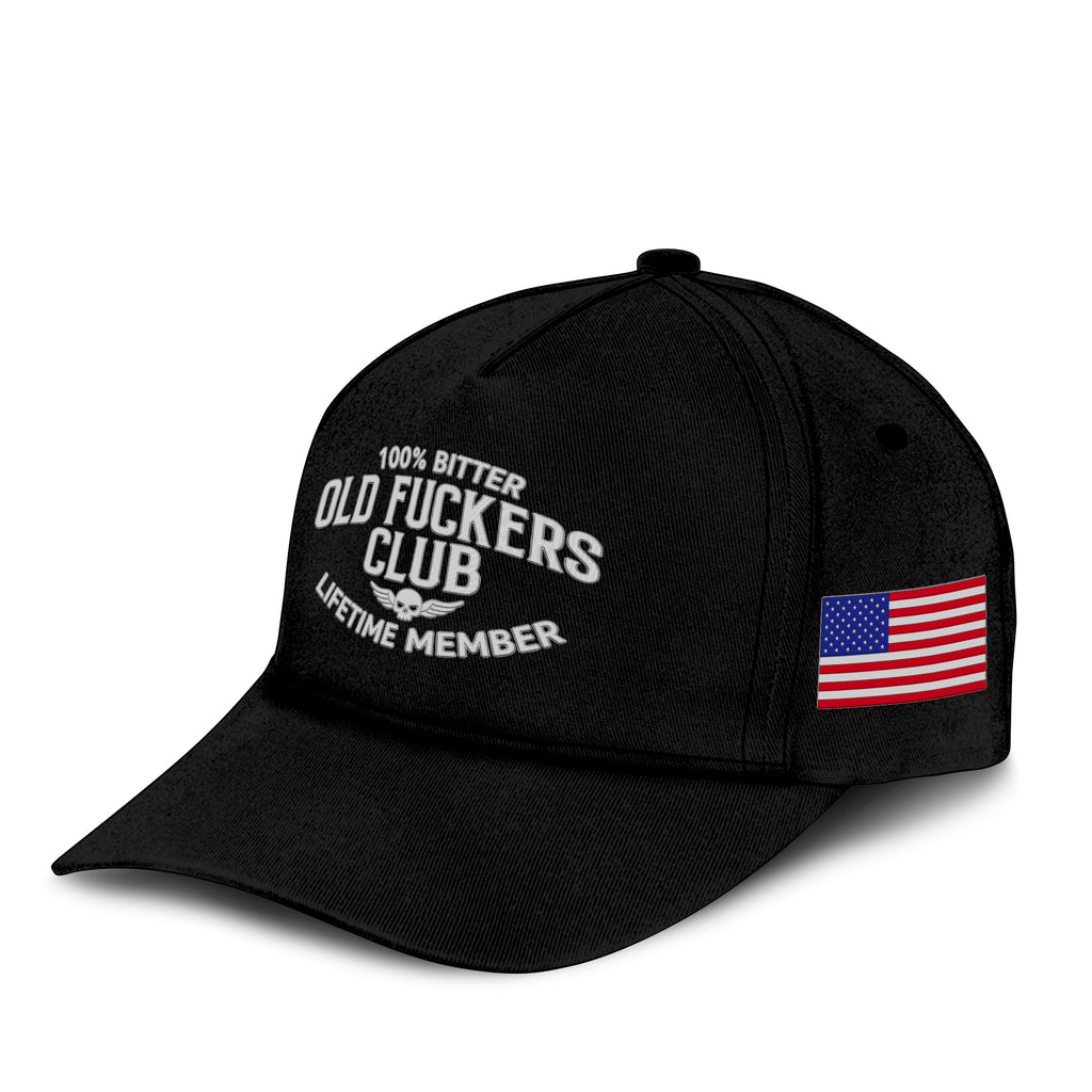100% Bitter Old Fuckers Club Lifetime Member Hat