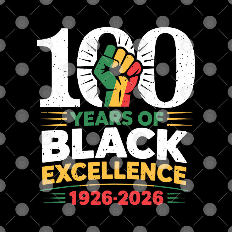 100 Years Of Black Excellence 1926 2026 Black History Month Shirt
