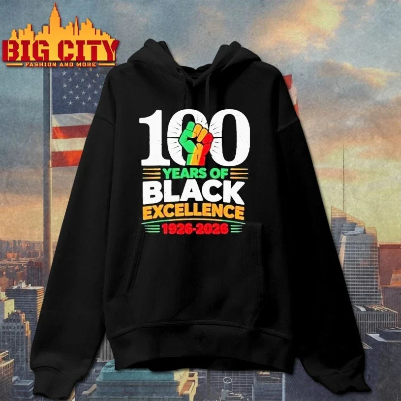 100 Years Of Black Excellence 1926 2026 Black History Month T-Shirt
