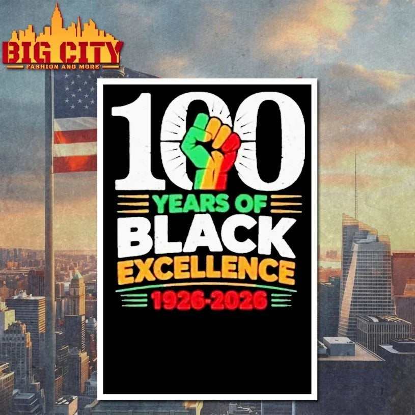 100 Years Of Black Excellence 1926 2026 Black History Month T-Shirt