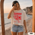 Canada Soccer Boxy Tee, Canada Football Team Women Shirt, Canadian Soccer Fan Gift
