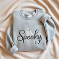 EMBROIDERED Cute Spooky Sweatshirt, Spooky Season Sweater, Halloween Party Outfit