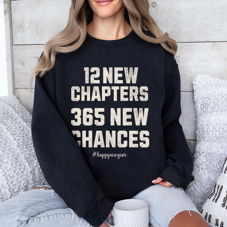 12 New Chapters 365 New Chances Happy New Year 2025 Shirt