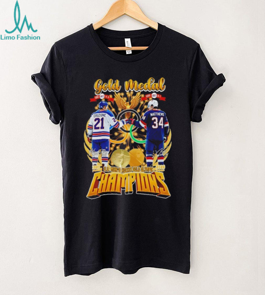 1980 & 2026 U.S. Men’s Hockey Gold Olympic Champions Legend Signature T Shirt
