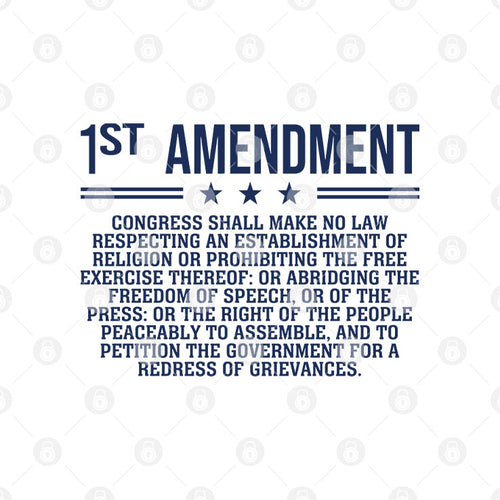 1st Amendment US Constitution Patriot T Shirt