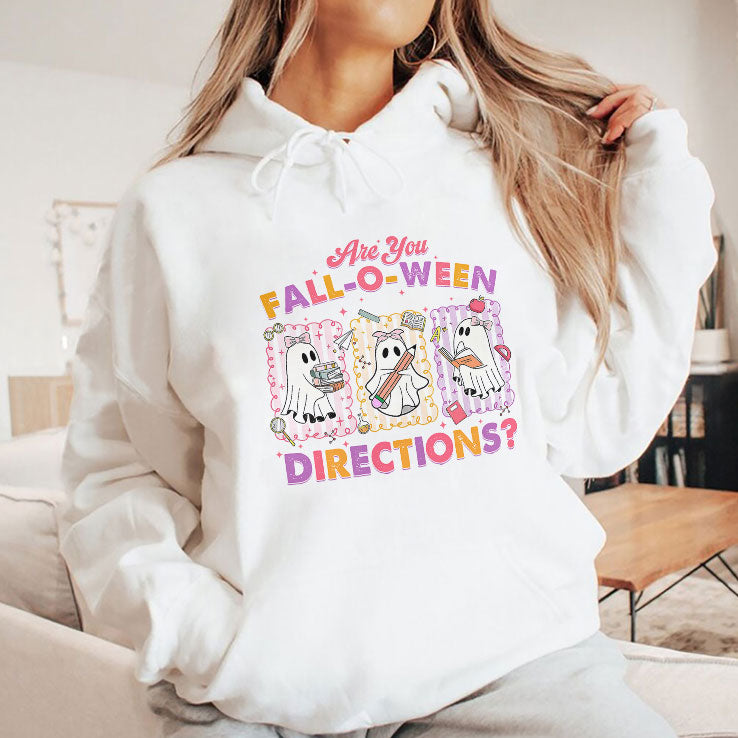 Are You Fall-O-Ween Directions Halloween Fall Teacher T Shirt