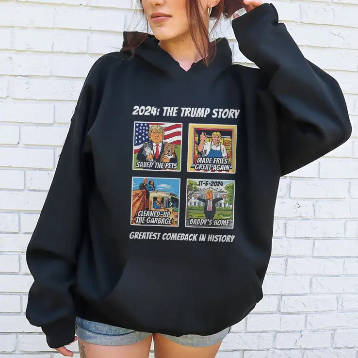 2024 The Trump Story Greatest Comeback In History T Shirt