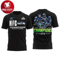 2025 NFC Champions Seahawks Two Sided Shirt