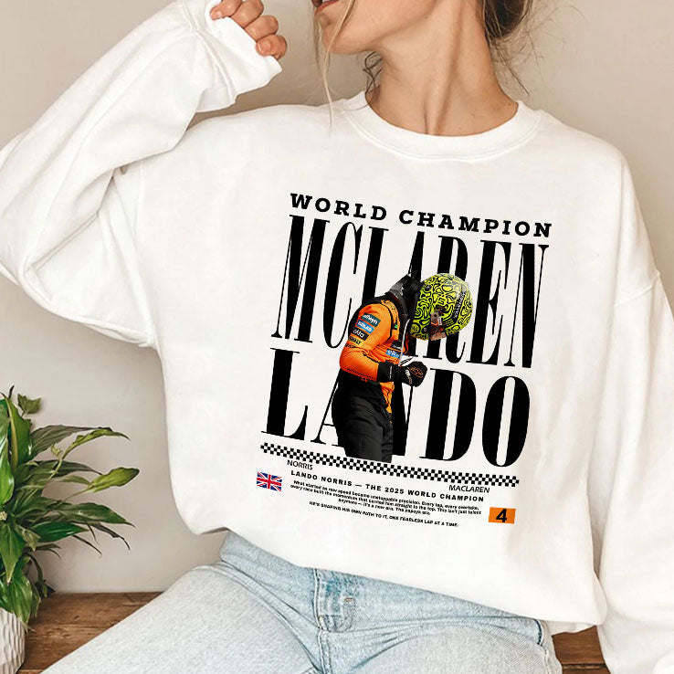 2025 World Champion Lando Norris McLaren T Shirt