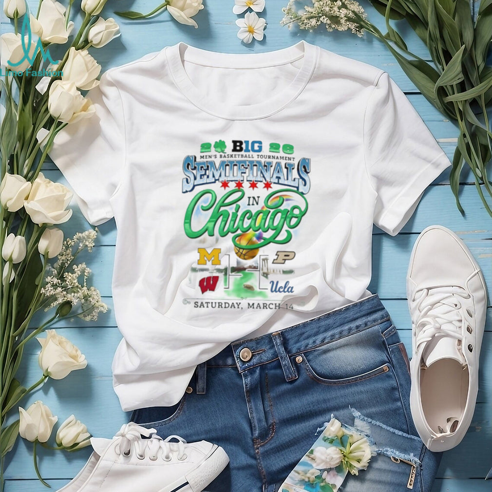 2026 Big 10 Men’s Basketball Tournament Semifinals Chicago White T Shirt