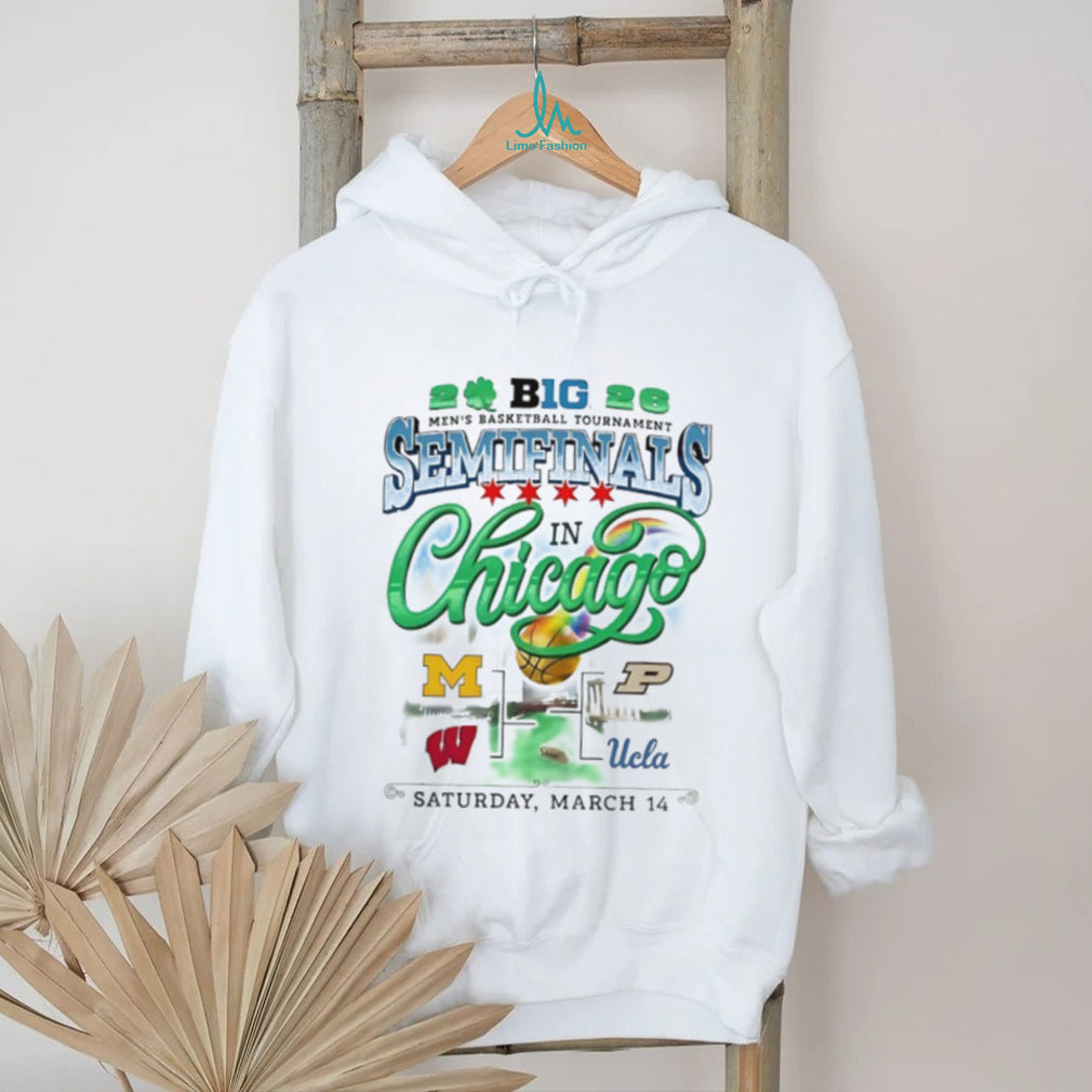 2026 Big 10 Men’s Basketball Tournament Semifinals Chicago White T Shirt