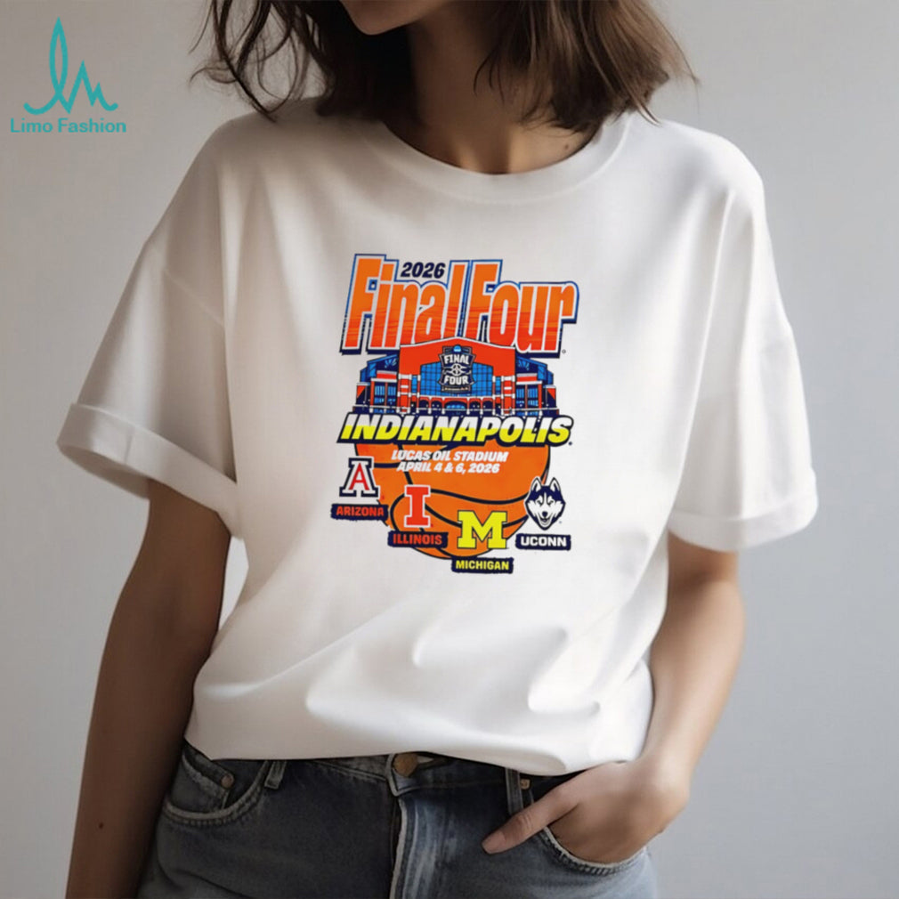 2026 Final Four Indianapolis Lucas Oil Stadium Teams T Shirt
