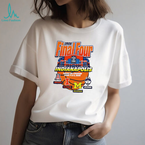 2026 Final Four Indianapolis Lucas Oil Stadium Teams T Shirt