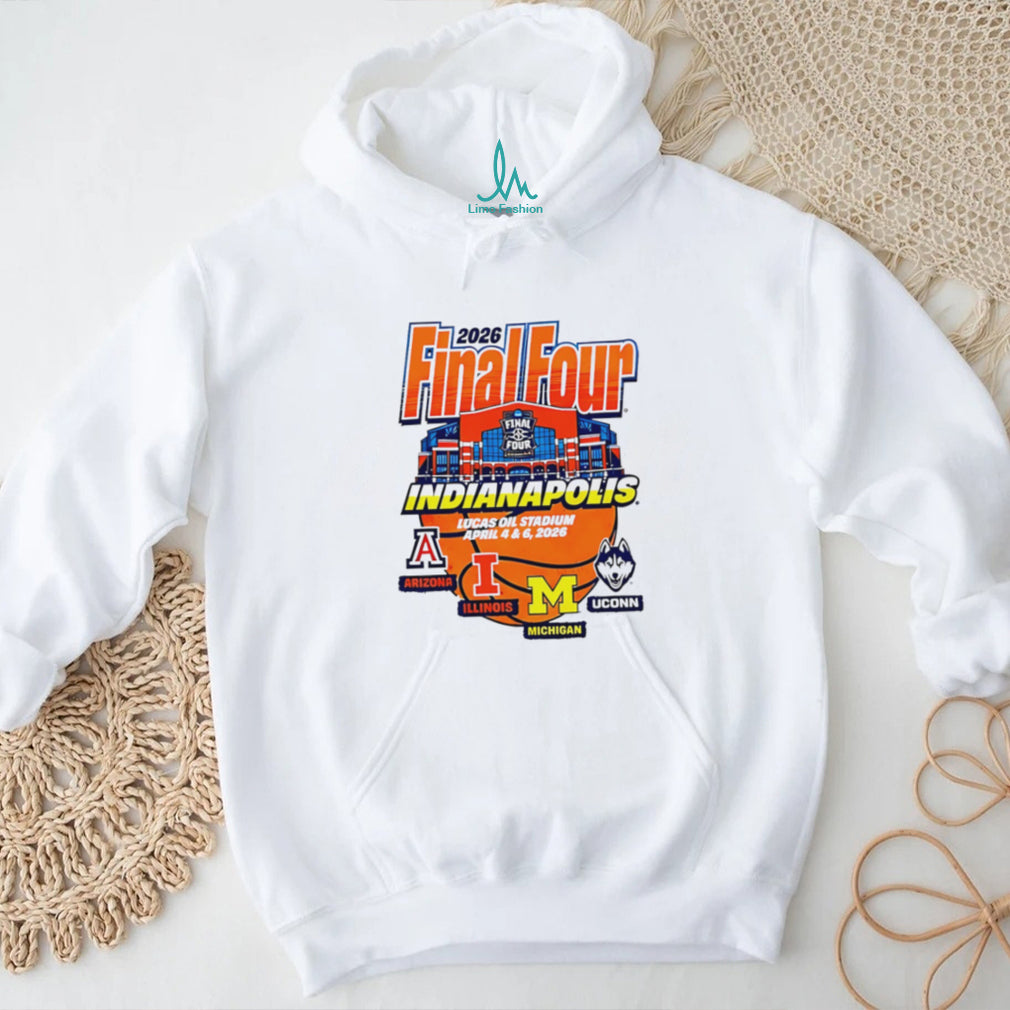 2026 Final Four Indianapolis Lucas Oil Stadium Teams T Shirt