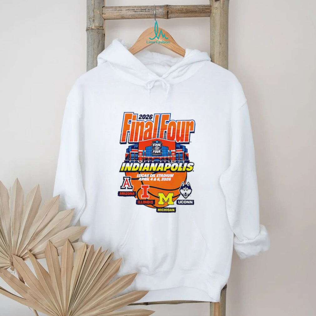 2026 Final Four Indianapolis Lucas Oil Stadium Teams T Shirt